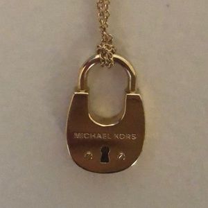 Michael Kors long locket necklace